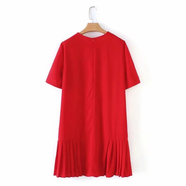 Rochie casual de dama cu maneci scurte in doua culori