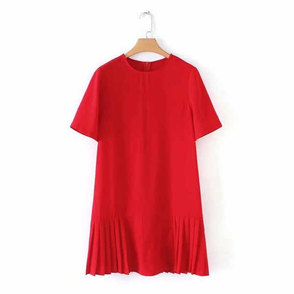 Rochie casual de dama cu maneci scurte in doua culori