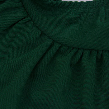 Elegáns női ruha egy pánttal, zöld színben