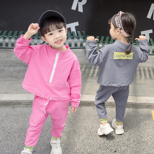 Napi gyerekkészlet két színben cipzárral - lányoknak