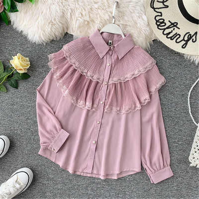 Stílusos női ing galléros és hosszú ujjú több színben