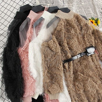 Új modell női ruha hosszú ujjal, átlátszó vállrészekkel több színben