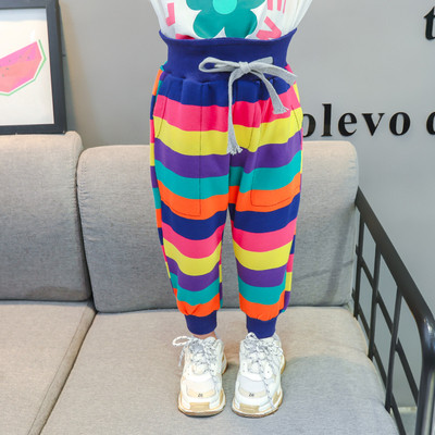 Pantaloni casual copii cu cravate-pentru fete