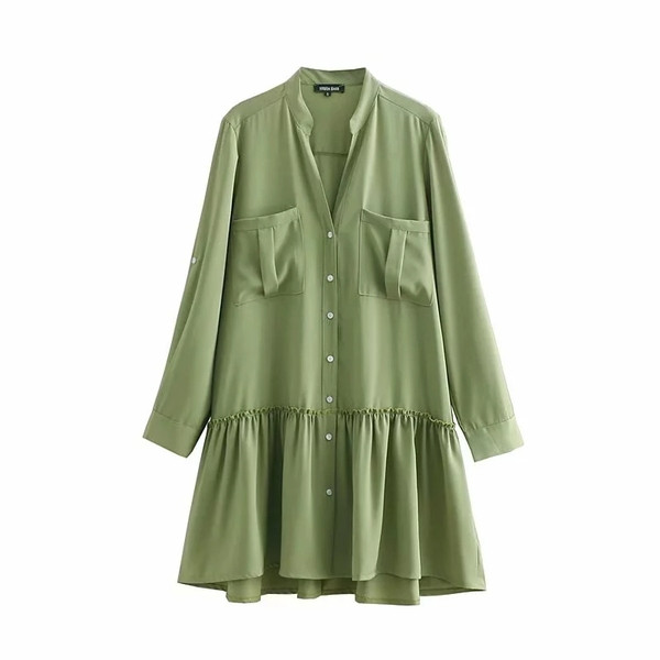 Rochie casual dama cu buzunare in mai multe culori