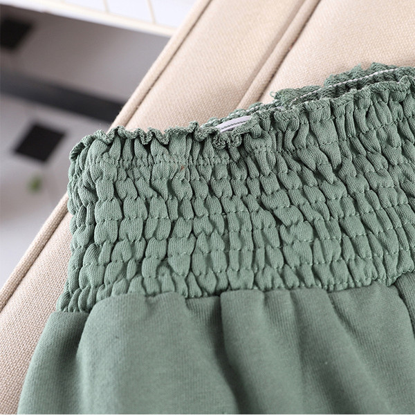 Set de damă sport-casual din două părți în verde și negru