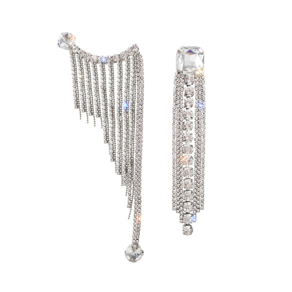 Cercei de dama actuali de culoare argintie-cu pietre