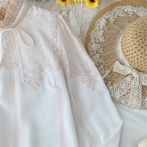 Cămașă elegantă de damă cu dantelă în două culori