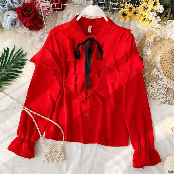 Cămașă de damă cu nasturi în cinci culori