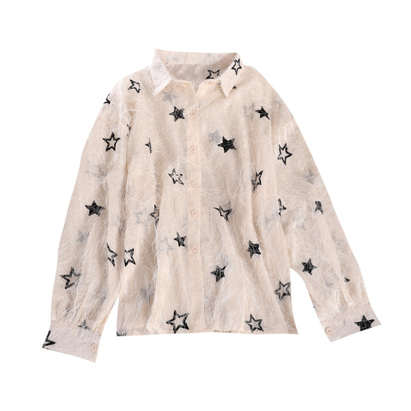 Modern női ing csillagokkal, három színben
