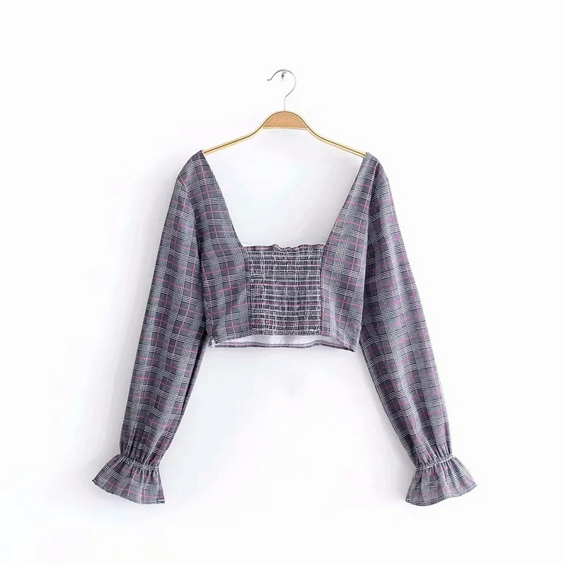 Bluza de dama cu maneca lunga - model scurt