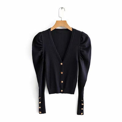 Bluza eleganta cu decolteu in V si nasturi