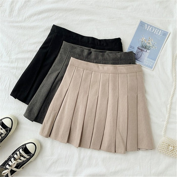 Rövid női rakott szoknya három színben