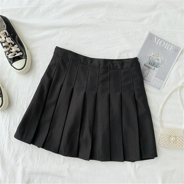 Rövid női rakott szoknya három színben