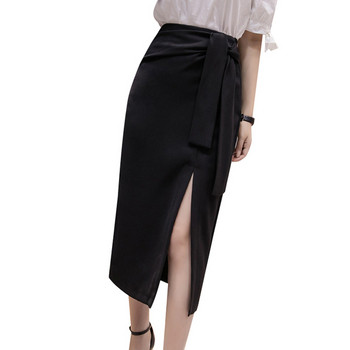 Modern női szoknya hasítékkal - két színben