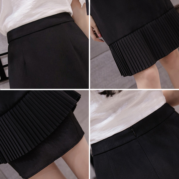 Új modell női szoknya magas derékkal - két színben