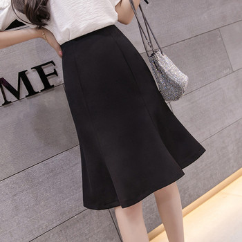 Stílusos női szoknya két színben szabott modellben