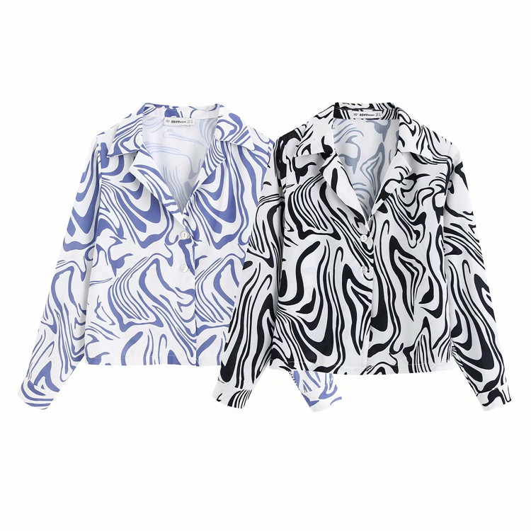 Cămașă scurtă cu nasturi și guler clasic în două culori