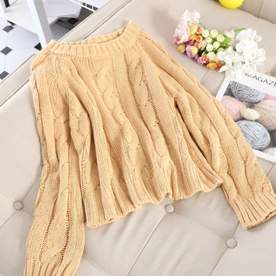 Alkalmi női pulóver O-nyakkal, különböző színekben