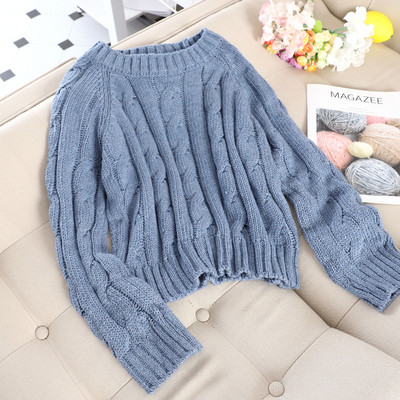 Alkalmi női pulóver O-nyakkal, különböző színekben