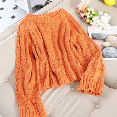 Alkalmi női pulóver O-nyakkal, különböző színekben