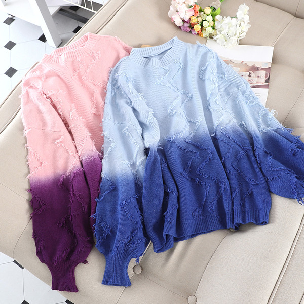 Aktuális női pulóver irizáló színekben