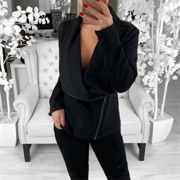 Modern női pulóver sima modell szürke és fekete színben