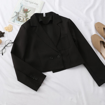 Női rövid modellkabát fekete és zöld színben