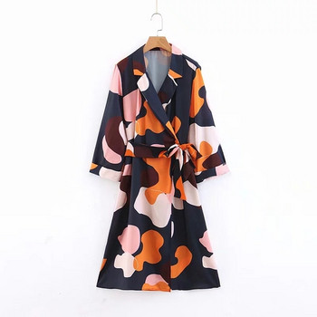 Virágmintás, 7/8-as ujjú női ruha