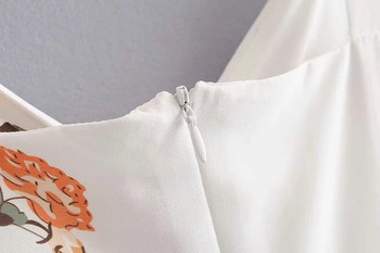 Rochie de dama cu model colorat - model croiat