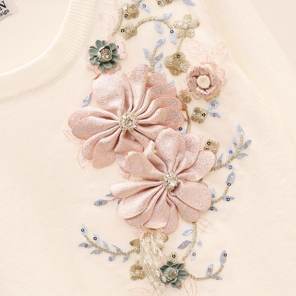 Modern női kétrészes szett 3D dekorációval több színben