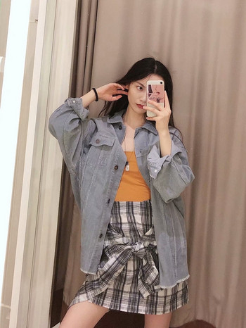 Női farmerdzseki három színben - széles és hosszú modell