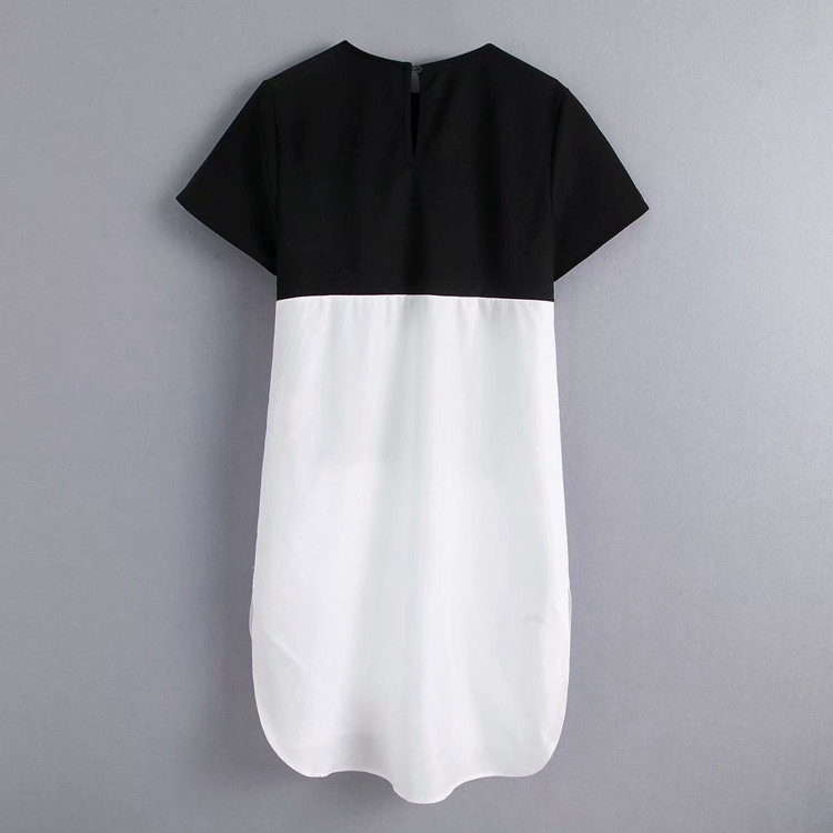 Cămașă lungă de damă cu mâneci scurte - două culori