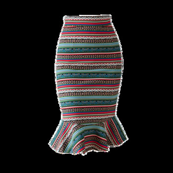 Fusta de dama moderna cu model cu talie inalta