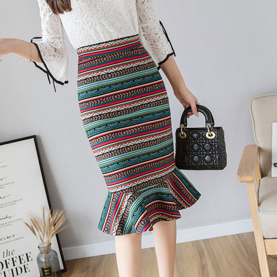 Fusta de dama moderna cu model cu talie inalta