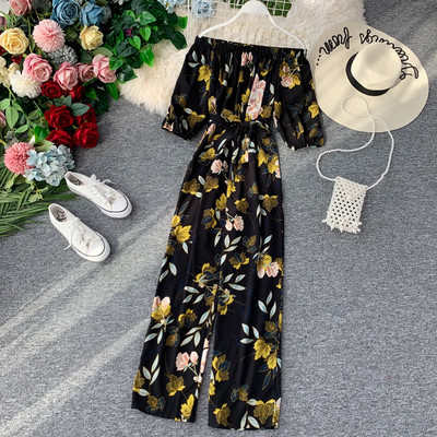 Salopeta lunga dama cu model floral in mai multe culori