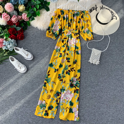 Salopeta lunga dama cu model floral in mai multe culori