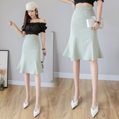 Női lezser szabású szoknya két színben