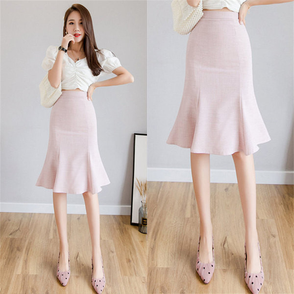 Női lezser szabású szoknya két színben