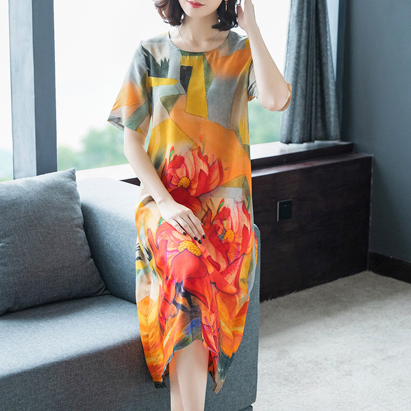 Rochie eleganta de dama in trei culori - model croiat