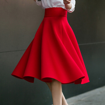 Stílusos női szabású szoknya magas derékkal, több színben