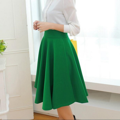 Stílusos női szabású szoknya magas derékkal, több színben