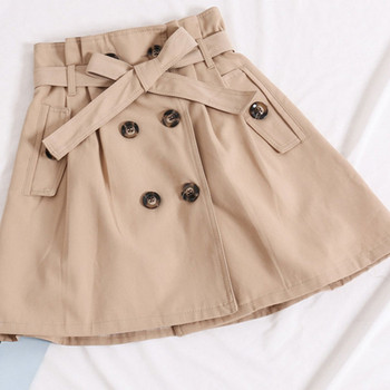 Női alkalmi szoknya gombokkal, három színben