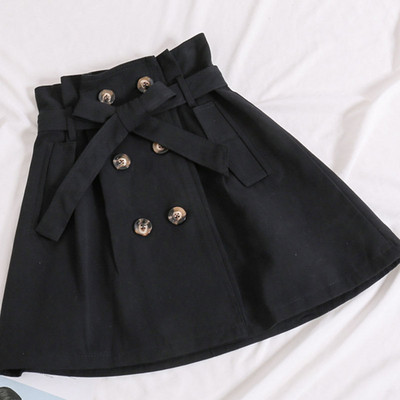 Női alkalmi szoknya gombokkal, három színben