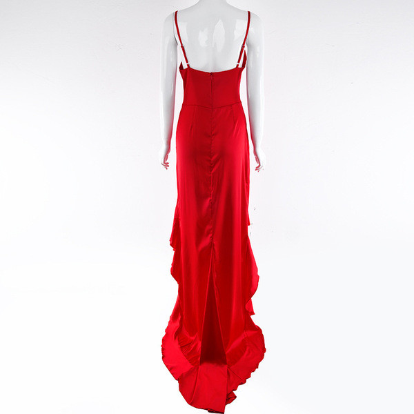 Rochie lunga de dama eleganta in doua culori