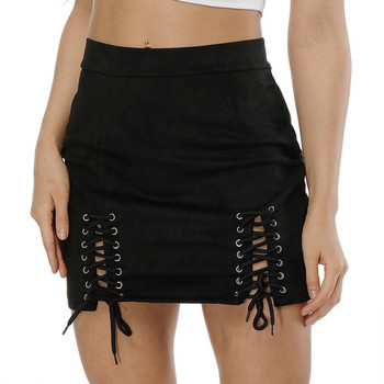 Lezser női szoknya két színben, nyakkendővel