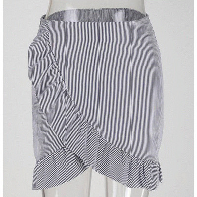 Kockás női szoknya magas derékkal