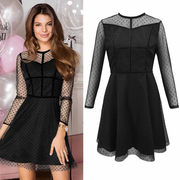 Női ruha szabású, hosszú ujjú modell több színben