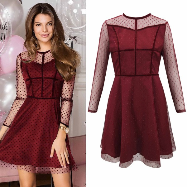 Női ruha szabású, hosszú ujjú modell több színben