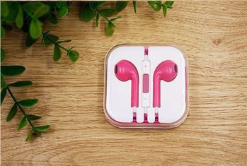 Audio Ακουστικά Earpods  - ροζ χρώμα