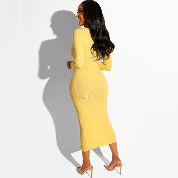 Női ruha 3/4-es ujjal és gombokkal több színben